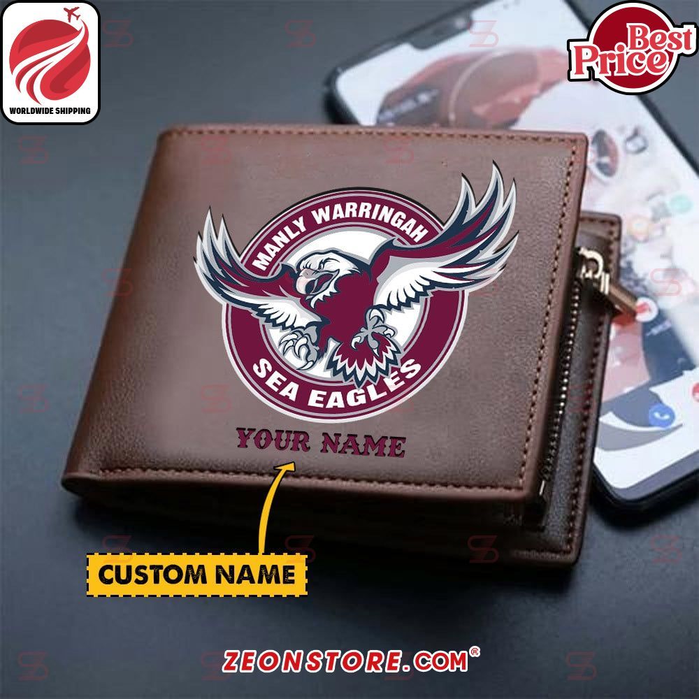 NRL Manly-Warringah Sea Eagles Custom Leather Wallet