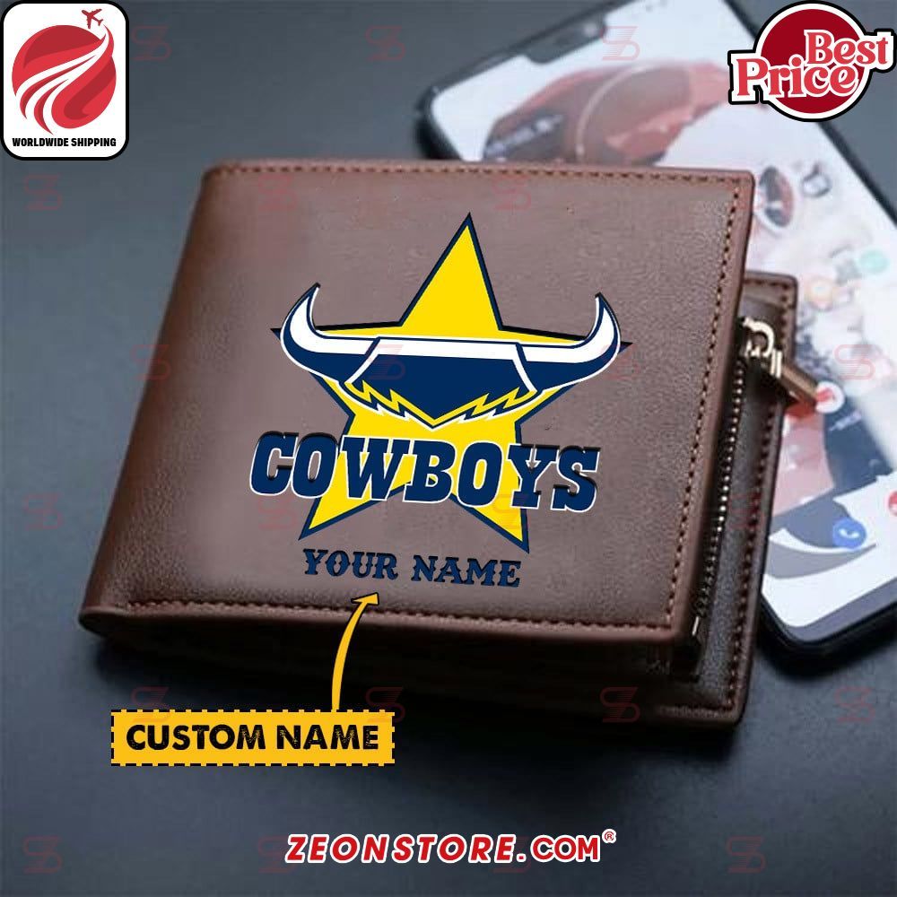 NRL North Queensland Cowboys Custom Leather Wallet